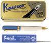 Kaweco - set - Balpen - Student 50's Rock - Blauw in vintage blikje - doosje G2 Blauwe balpenvulling