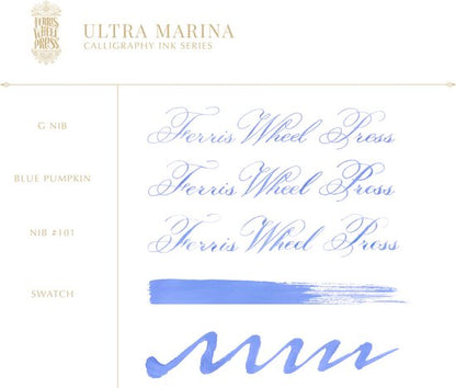 Ferris Wheel Press Calligraphy Inkt - Ultra Marina - 28ml - Ondeelbare maagdenpalm
