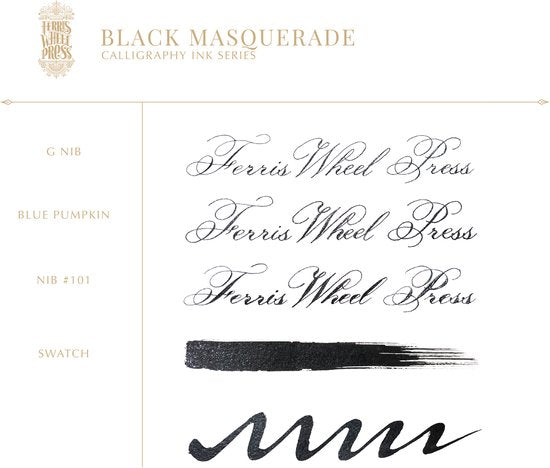 Ferris Wheel - Calligraphy inkt - 28ml - Black Masquerade