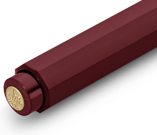 Kaweco - Cadeau - pennenset- (6delig) - Etui - Vulpen Fine met Clip - Balpen - Burgundy - Inktpatronen - Balpenvullingen