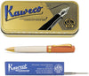 Kaweco - set - Balpen - Student 70's Soul - Oranje in vintage blikje - doosje G2 Blauwe balpenvulling