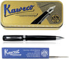 Kaweco - set - Balpen - Student - Zwart in vintage blikje - doosje G2 Blauwe balpenvulling