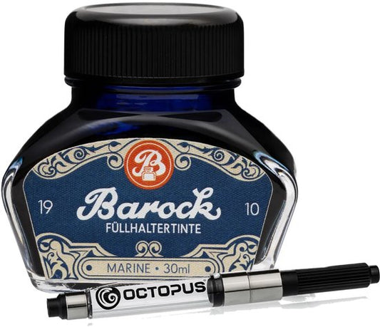 Octopus - Barok - Vulpeninkt - Schrijfinkt - Marine - 30ml - Met Converter