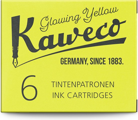 Kaweco - Vulpen vullingen - 4 doosjes - Geel - Highlighter Yellow