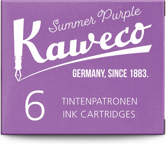 Kaweco - Vulpen vullingen - 4 doosjes - Paars - Summer Purple, Aubergine