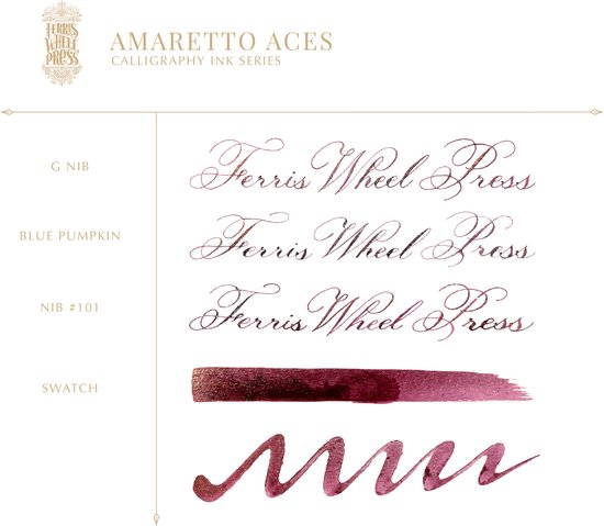 Ferris Wheel - Calligraphy inkt - 28ml - Amaretto Aces