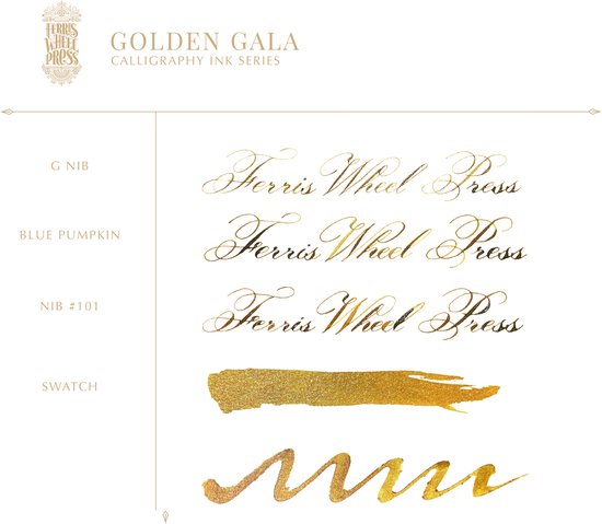Ferris Wheel Press - Calligraphy Inkt - 28ml - Golden Gala