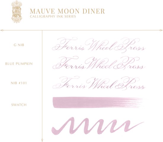 Ferris Wheel Press - Calligraphy Inkt - 28ml - Mauve Moon Diner