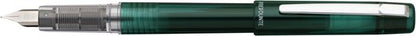 Platinum - Preppy - Prefounte Vulpen - Medium - Dark Emerald - Met Lichtblauwe vullingen