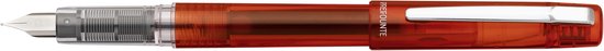 Platinum - Preppy - Prefounte Vulpen - Medium - Vermillion Orange - Met vullingen Zwart
