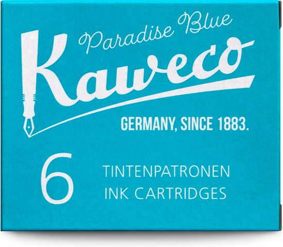 Kaweco - Vulpen vullingen - 4 doosjes - Turkoise - Paradise Blue