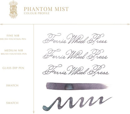 Ferris Wheel Press - schrijfinkt - klein flesje 10cc - FerriTales | Bestiary Series - Phantom Mist Ink 10ml