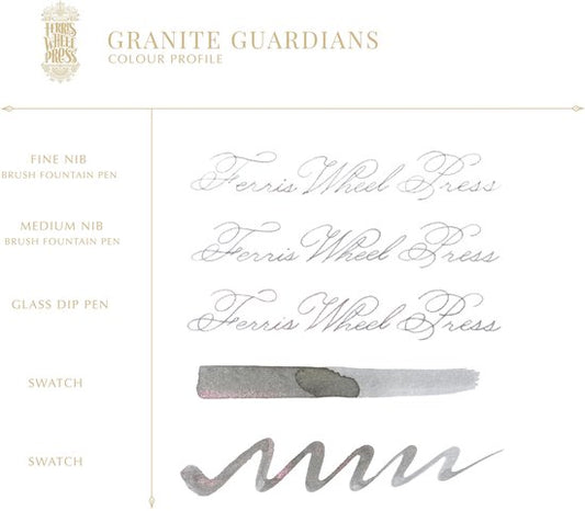 Ferris Wheel Press - schrijfinkt - klein flesje 10cc - FerriTales | Bestiary Series - Granite Guardians Ink 10ml