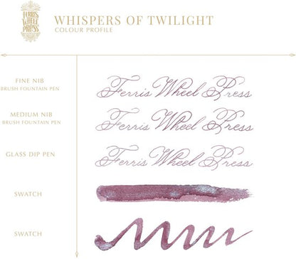 Ferris Wheel Press - schrijfinkt - klein flesje 10cc - FerriTales | Bestiary Series - Whispers of Twilight Ink 10ml- Everyday Collection