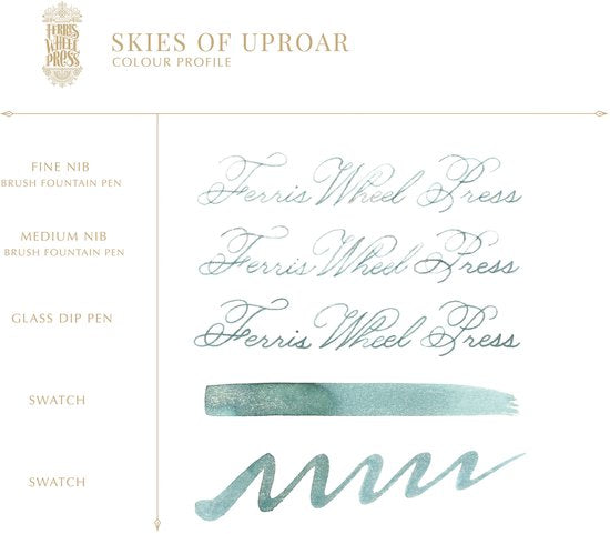 Ferris Wheel Press - schrijfinkt - klein flesje 10cc - FerriTales | Bestiary Series - Skies Of Uproar 10ml