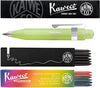 Kaweco - Vulpotlood 3,2 - Frosted Sport - Oktogonal Clip Chrome - Fine Lime - Met doosje vullingen Zwart - Doosje vullingen 3 kleur