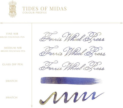 Ferris Wheel - Schrijfinkt - 20ml - FerriTales | The King Midas - Tides of Midas - Blauw