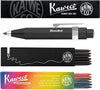 Kaweco - Vulpotlood 3,2 - Skyline Sport - Oktogonal Clip Chrome - Zwart - Met doosje vullingen Zwart - Doosje vullingen 3 kleur