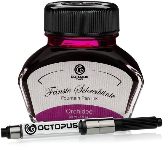 Octopus - Vulpeninkt - Schrijfinkt - Orchidee - 30ml - Met Converter