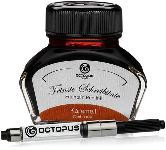 Octopus - Vulpeninkt - Schrijfinkt - Karamel - 30ml - Met Converter