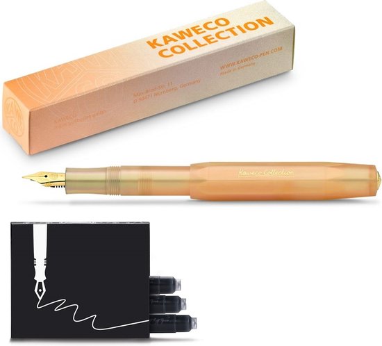 Kaweco - Collection Apricot Pearl - MEDIUM - Vulpen - Limited Edition - met extra doosje vullingen