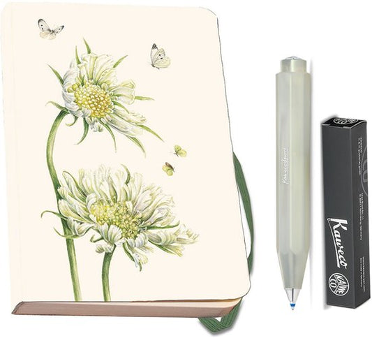 Kaweco - Bekking & Blitz - Schrijfwarenset - NOTEBOOK KLEIN 9,5X15 harde kaft groen - Balpen Light Green
