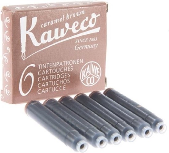 Kaweco Vulpen vullingen Bruin, Sepia Bruin, Smokey Grey (Grijs),  6 doosjes