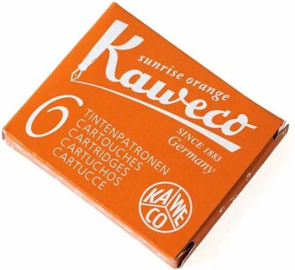 Kaweco Vulpen vullingen 5 doosjes Oranje, Sunrise Orange