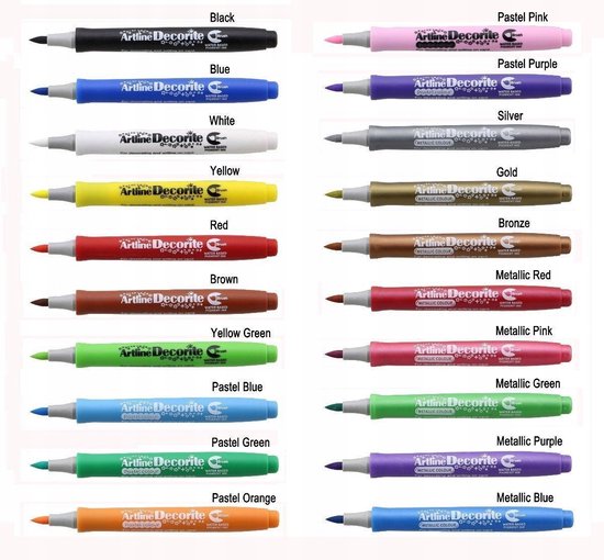 Artline Decorite Brush AR-035 Pastel Roze Permanente Marker