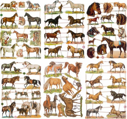 Poëzieplaatjes - 6 vellen - plaatjes - hobby - creatief - decoupage - knutselen - scrapboek