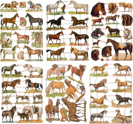 Poëzieplaatjes - 6 vellen - plaatjes - hobby - creatief - decoupage - knutselen - scrapboek