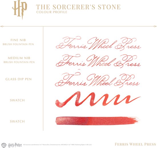 Warner Bros. | Harry Potter | The Sorcerer’s Stone™ - LIMITED EDITION - 38ml Ink | stralende oranje-rode inkt