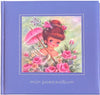 Poeziealbum - Lavender Blue - 16x16cm - Plaatje van een meisje met parasol