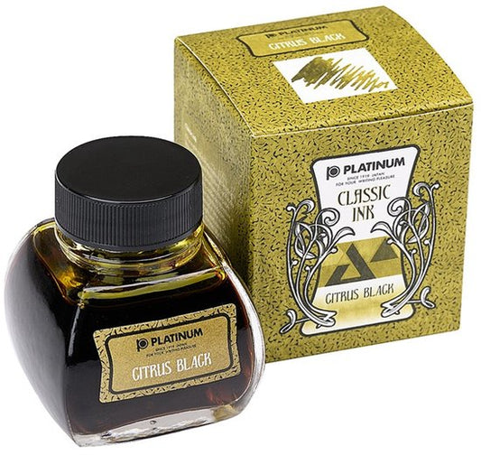Platinum Japan - inktpotje - Vulpeninkt - potje vulpeninkt - Dyestuff 'Classic Ink' Citrus Black