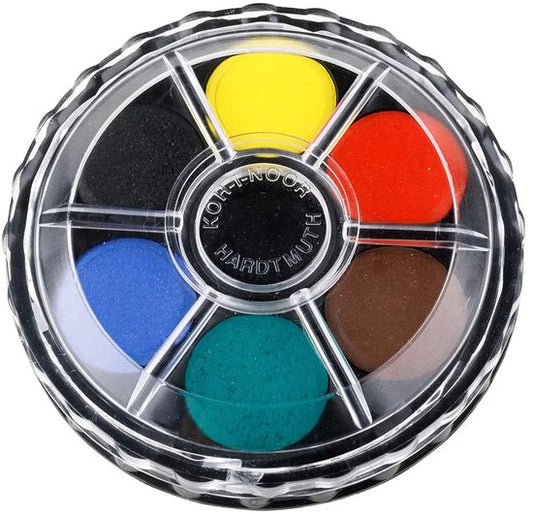 Koh-i-noor Aquarelverf 6 Kleuren - Veilig voor Kinderen