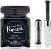 Kaweco - Ink bottle en Mini Converter inklapbaar - Pearl Black - potje vulpeninkt - Zwarte originele Kaweco-inkt in 50 ml glas