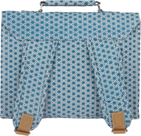 BAKKER MADE WITH LOVE - rugtas - schooltas - Turkoise 28x6x22