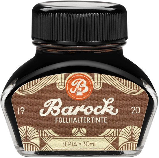 Octopus - Barok - Vulpeninkt - Schrijfinkt - Sepia - 30ml - Met Converter