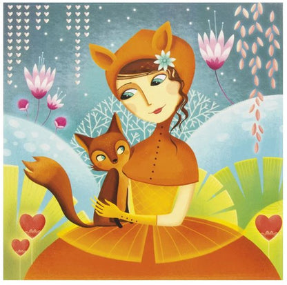 Ulysee Muziekdoos Hey Jude - Sieradenkistje - 1 lade - rode ballerina - kistje 12x11x8,5 cm
