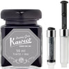 Kaweco - Ink bottle en Mini Converter inklapbaar - Smokey Grey - potje vulpeninkt - Grijze originele Kaweco-inkt in 50 ml glas