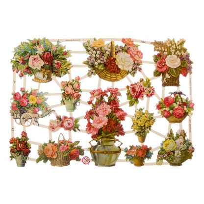 Poëzieplaatjes - 6 vellen - plaatjes - hobby - creatief - decoupage - knutselen - scrapboek met Katten - Vogels - Honden - Bloemen - Kikkers - Engelen