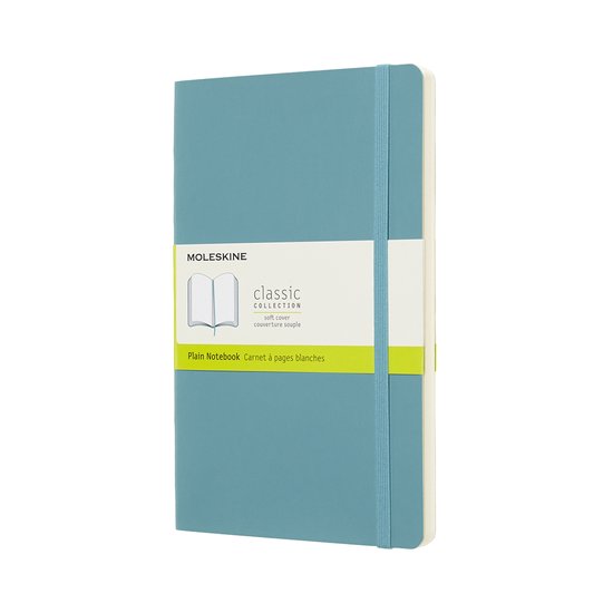 Moleskine Classic Notitieboek - Large - Softcover - Blanco - Rif Blauw