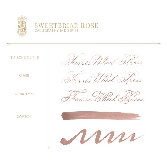 Ferris Wheel Press - Calligraphy Inkt - 28ml - Sweetbriar Rose