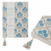 Paper Mirchi - Blokgedrukt Gelijnd Notitieboek (A5) - Trellis Indigo