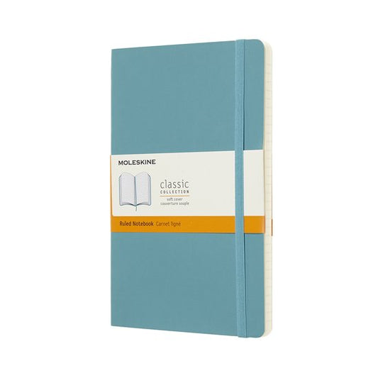 Moleskine Classic Notitieboek - Large - Zachte Kaft - Gelinieerd - Rif Blauw