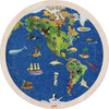 GOKI Puzzel - Wereldbol - 57 Stukjes - Tweezijdig - Hout - 6 Jaar