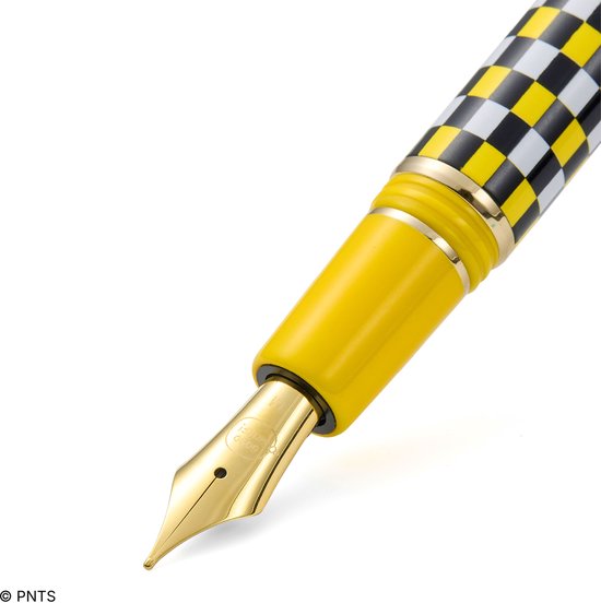 Esterbrook Cadeauset - 4 delig - Peanuts 75th Anniversary 'Charlie Brown' - Vulpen Medium - Balpen - Pen Case - Paper Clip