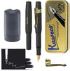 Kaweco - Cadeauset - (5delig) - Vulpen CLASSIC SPORT ZWART Fountain Pen - Extra Breed - Vintage blikje - Nostalgie Oktogonal Clip Vergoldet - Patronen houder - Vullingen