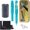 Kaweco - Cadeauset - (5delig) - Vulpen FROSTED SPORT BLUE BERRY Fountain Pen - Extra Breed - Vintage blikje - Oktogonal Clip Chrome - Patronen houder zwart - Vullingen