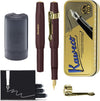 Kaweco - Cadeauset - (5delig) - Vulpen CLASSIC SPORT BORDEAUX Fountain Pen - Extra Fine - Vintage blikje - Nostalgie Oktogonal Clip Vergoldet - Patronen houder - Vullingen